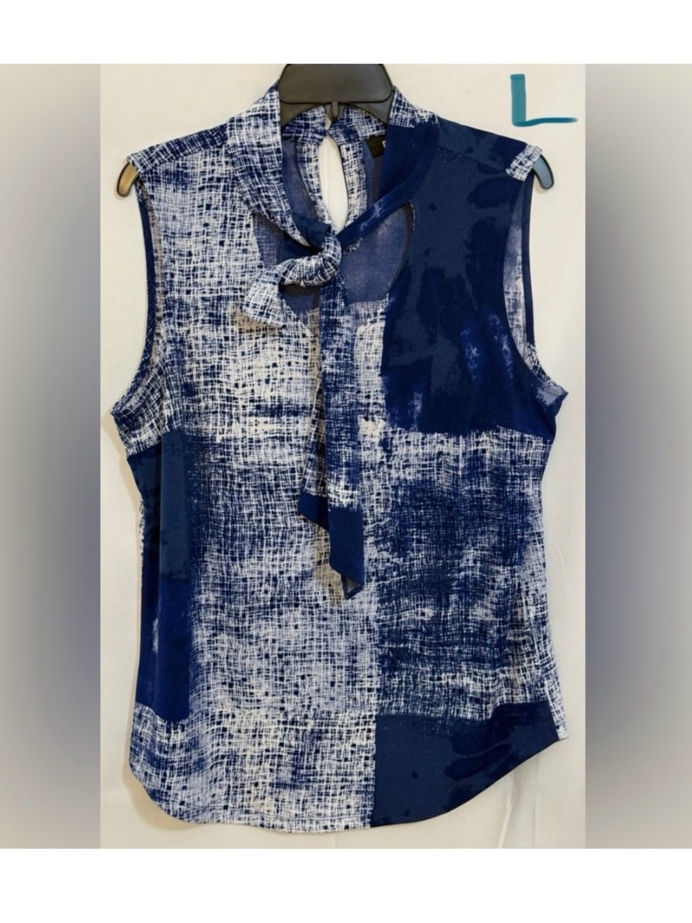 Dkny Navy Blue Blouse Elegant and Versatile